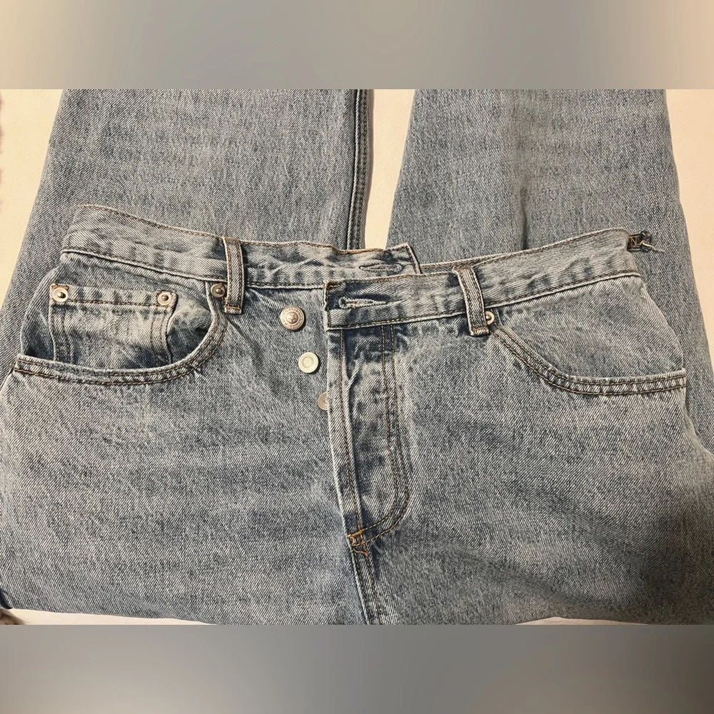 Princess Polly Asymmetric Straight Jeans - Picture 10 of 13